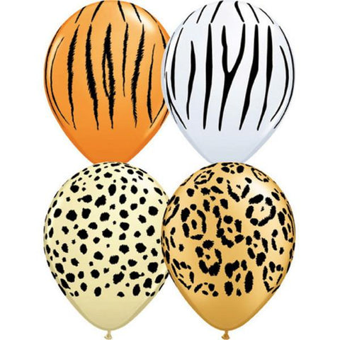 Assorted Safari Latex Balloons - (8 pack)