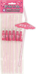 Bride To Be Umbrella Straws (5 pack)