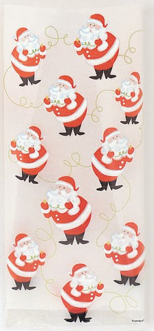 Twinkle Santa Cellophane Bags (20 pack)