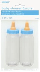Baby Shower Blue Fillable Bottles (2 pack)
