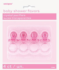 Baby Shower Pink Pacifiers (4 pack)