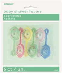 Baby Shower Rattles (6 pack)
