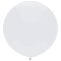 Round Bright White Outdoor Balloon - 17 inch