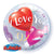 I Love You Heart Balloons Bubble - 22"/56cm