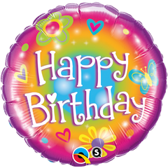 Happy Birthday Bright Foil Balloon - 46cm