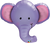 Ellie The Elephant Jumbo Foil Balloon - 99 cm