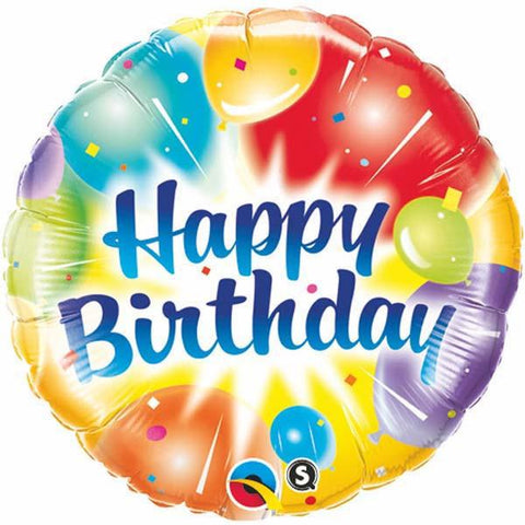 Happy Birthday Balloons Ablaze Foil Balloon - 46cm