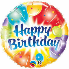 Happy Birthday Balloons Ablaze Foil Balloon - 46cm