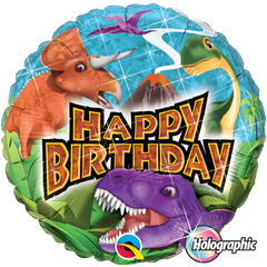 Dinosaurs Birthday Foil Balloon - 46cm