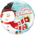 Merry Christmas Snowman Foil Balloon - 46cm