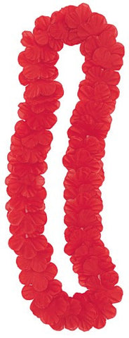 Luau Party Flower Lei Red