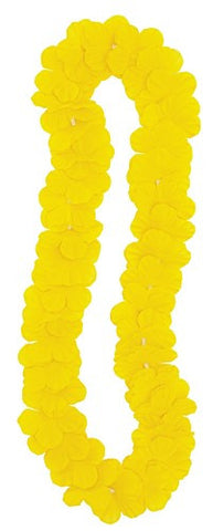 Luau Party Flower Lei Yellow