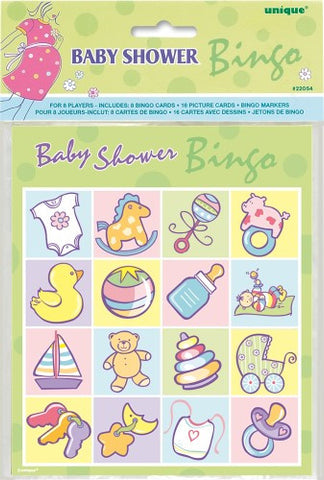 Baby Shower Pastel Bingo (8 pack)