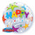 Happy Birthday Brilliant Stars Bubble - 22"/55cm