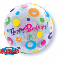 Birthday Cupcake & Dots - 22"/55cm