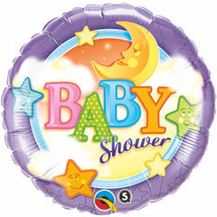 Baby Moon & Stars Foil Balloon - 46cm
