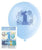 1st Birthday Blue Printed Latex Balloons (8 pack)
