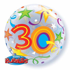 30 Brilliant Stars Bubble - 22"/55cm