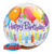 Happy Birthday Balloons & Candles Bubble - 22"/55cm