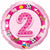 Age 2 Pink Farm Animals Foil Balloon - 46cm