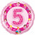 Age 5 Pink Ballerinas Foil Balloon - 46cm