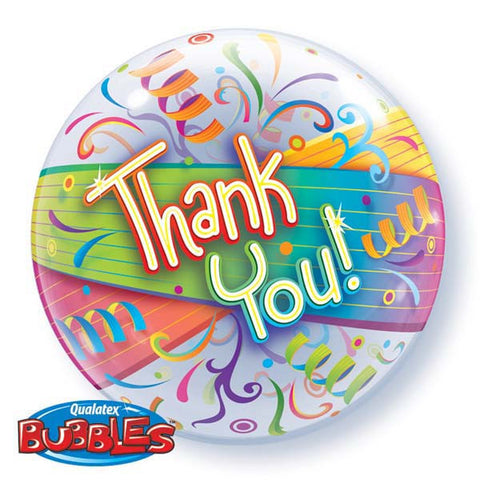 Thank You Bubble Balloon - 22"/55cm
