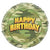 Happy Birthday Camo Foil Balloon - 46cm
