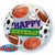 Happy Birthday Sport Balls Bubble - 22"/55cm