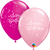 Birthday Pink & Wild Berry Shining Star Latex Balloons - (8 pack)