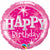 Happy Birthday Pink Sparkle Foil Balloon - 46cm