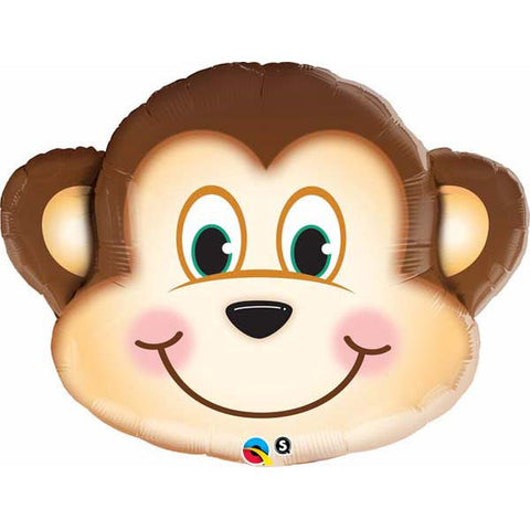 Mischievous Monkey Jumbo Foil Balloon - 89 cm