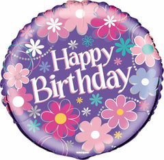 Birthday Blossom Foil Balloon - 46cm