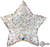 Holographic Silver Star Foil Balloon - 50cm