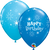 Blue Birthday Sparkle Latex Balloons - (8 pack)