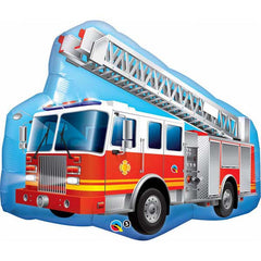 Red Fire Truck Jumbo Foil Balloon - 91 cm