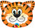 Tickled Tiger Microfoil Balloon - 14"/35cm