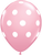 Pink With White Polka Dots Latex Balloons - (1 unit)