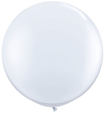 Standard Round White Balloon - 3ft