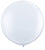 Standard Round White Balloon - 3ft