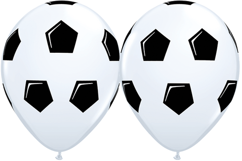 Round Soccer Ball Latex Balloons - (8 pack)