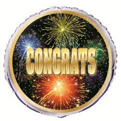 Congratulations Burst Foil Balloon - 45cm