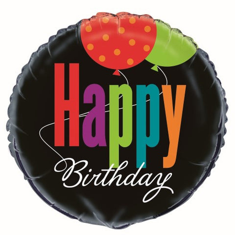Happy Birthday Cheer Foil Balloon - 46cm