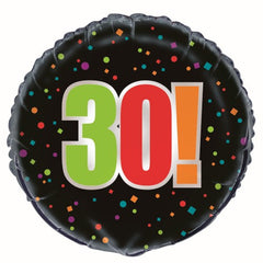 30th Birthday Cheer Foil Balloon - 46cm