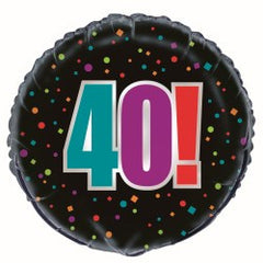 40th Birthday Cheer Foil Balloon - 46cm
