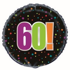 60th Birthday Cheer Foil Balloon - 46cm