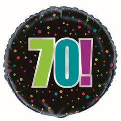 70th Birthday Cheer Foil Balloon - 46cm