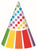 Rainbow Birthday Party Hats (8 pack)