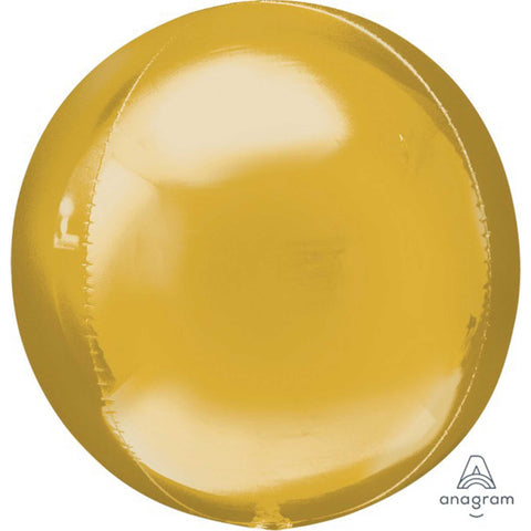 Gold Orbz Shape Foil Balloon  - 40cm