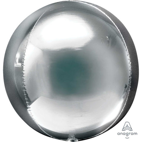 Silver Orbz Shape Foil Balloon  - 40cm