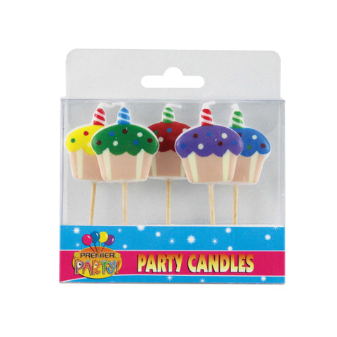 Party Cupcake Pick Candles (5 pack)